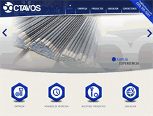 Tablet Screenshot of 5octavos.com